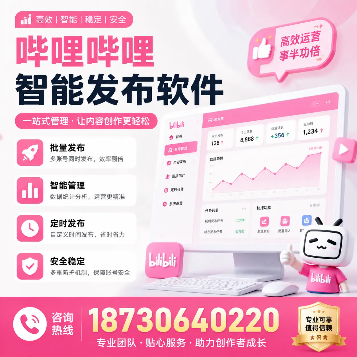 如何评估哔哩哔哩智能发布软件的ROI?内江 企业必读